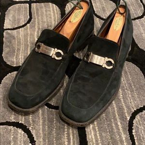 Men’s Ferragamo suede loafers